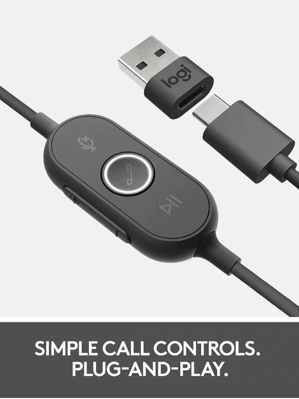 Black Wired On-Ear Headphones with Carry Pouch